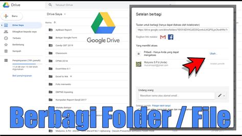 Cara Share Folder Google Drive